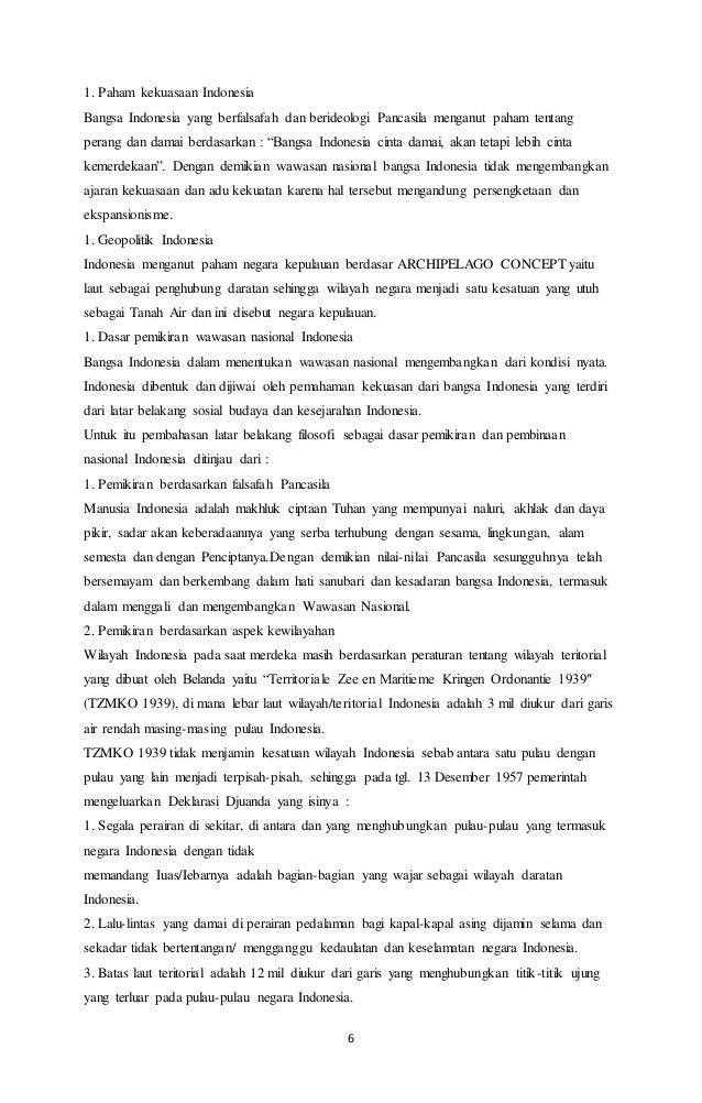 Makalah Wawasan Nusantara Dalam Globalisasi