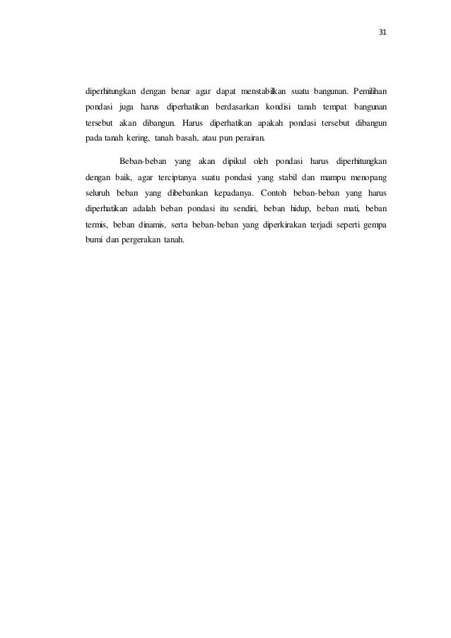 Contoh Makalah Yang Baik Dan Benar Pondasi