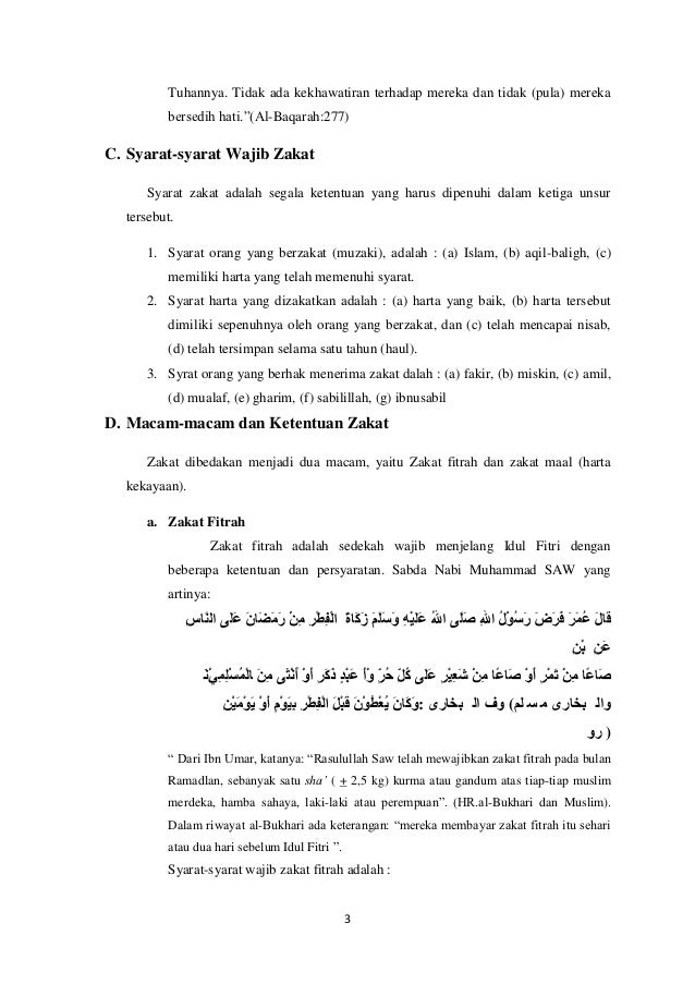 Makalah Zakat Fitrah Dan Zakat Mal Contoh Makalah