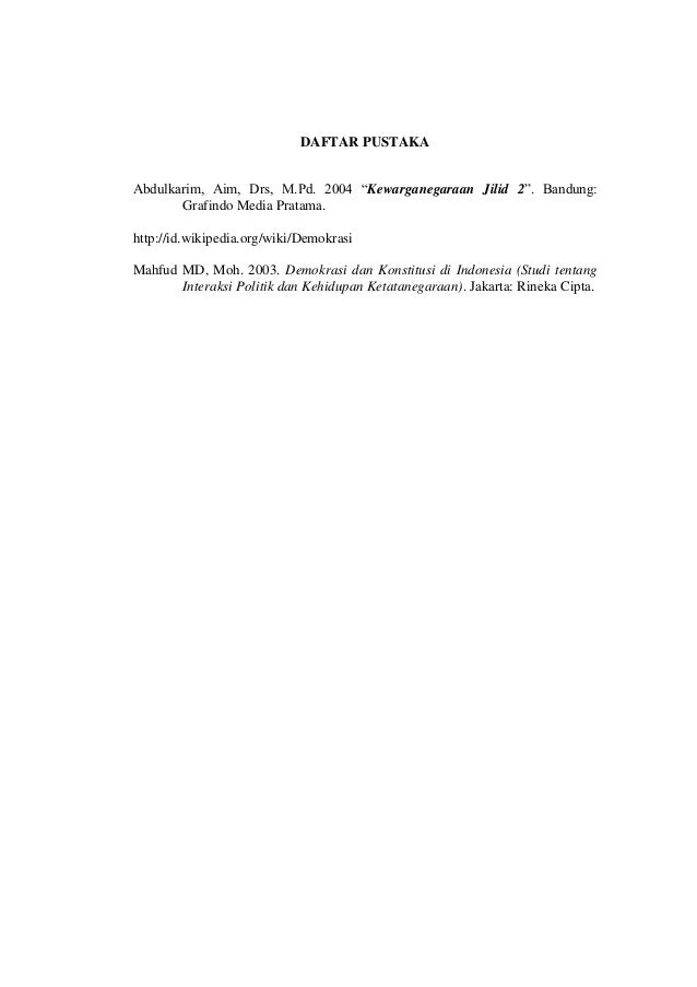 Makalalah demokrasi pancasila