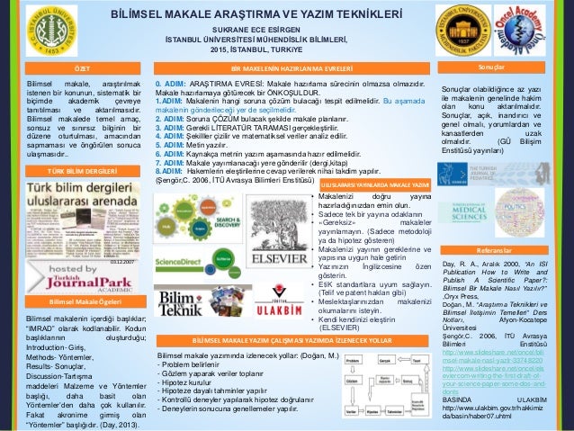 bilimsel makale nasil hazirlanir