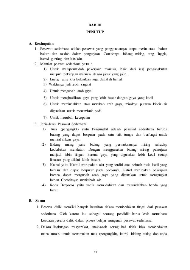 Makalah Pesawat Sederhana