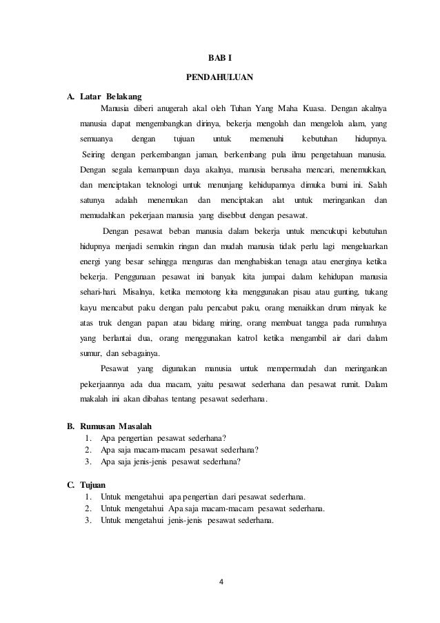 Makalah Pesawat Sederhana