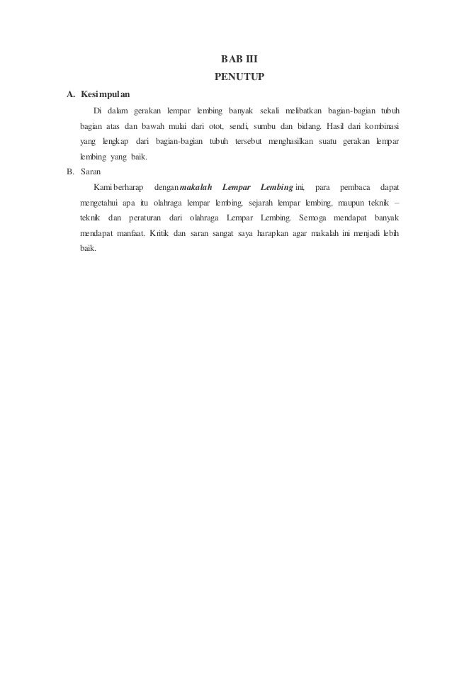 Makalh Lempar Lembing