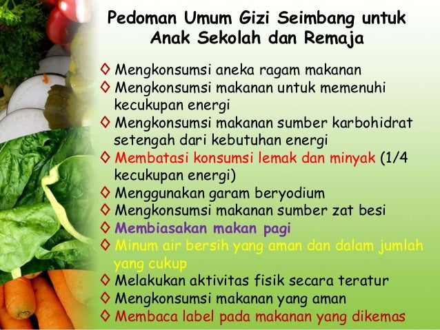 Makanan Bergizi Bagi Anak Usia Dini Amp Usia Sekolah