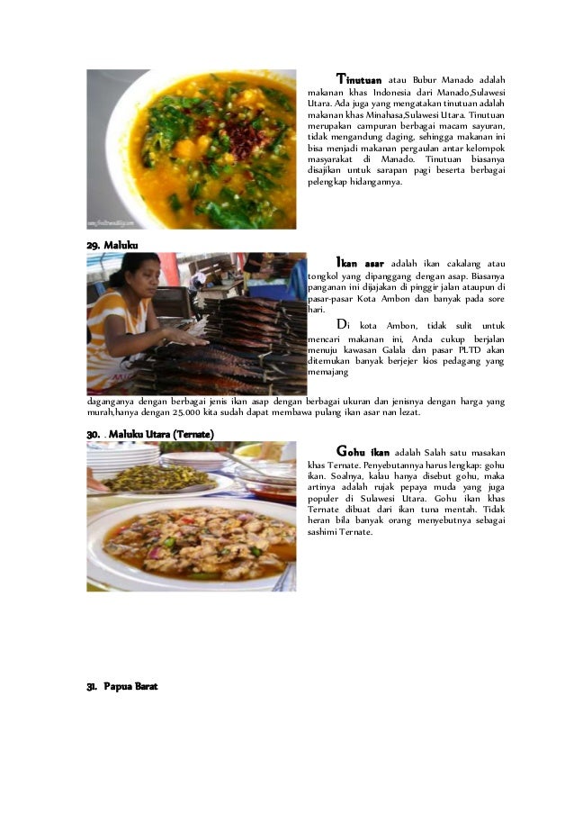 Ciri Khas Makanan Daerah Di Indonesia - Ini Cirinya