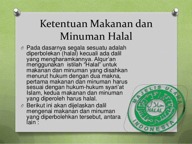Makanan Dan Minuman Halal Menurut Islam Seputar Minuman