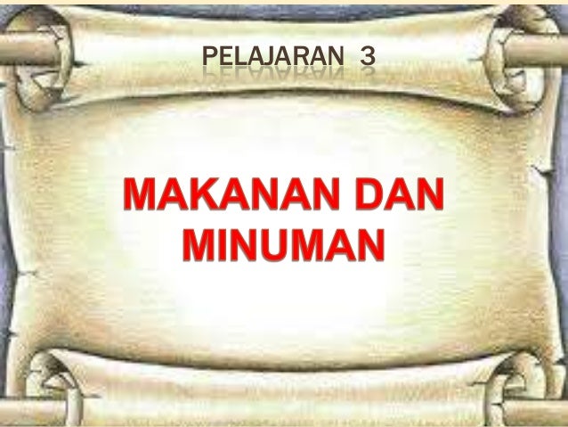 Makanan dan minuman yang halal dan yang haram