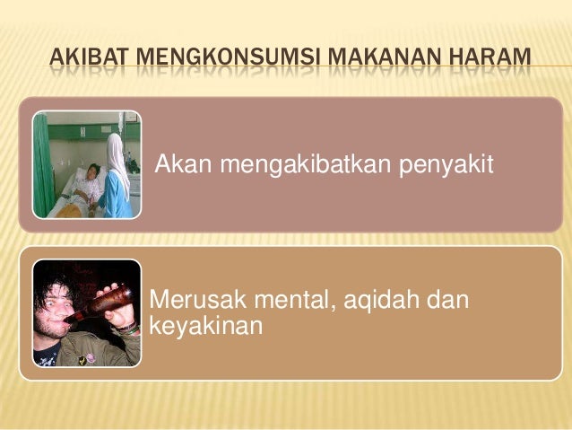 Makanan dan minuman yang halal dan yang haram