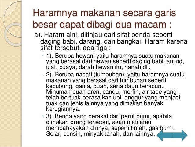 Makanan halal haram baik