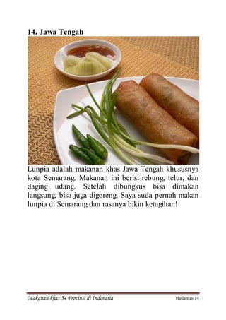 Makanan khas 34 provinsi di indonesia