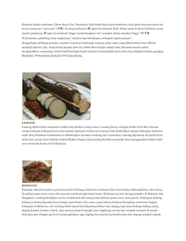 Makanan tradiosional
