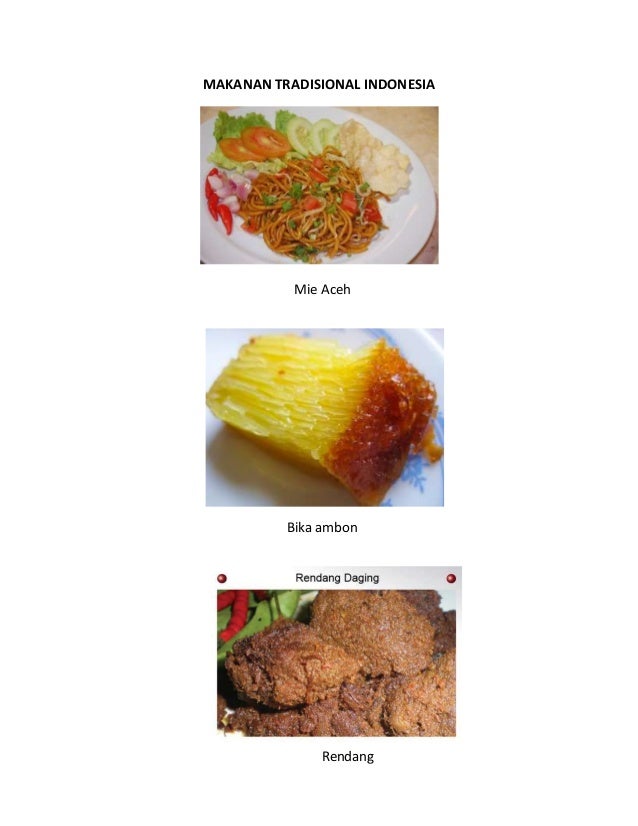 Makanan tradisional indonesia