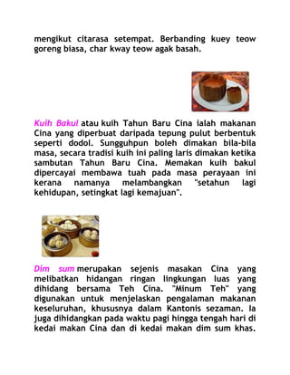 Makanan tradisional cina