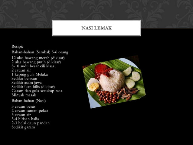 Makanan tradisional melayu | PPT