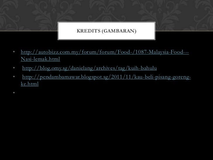 Makanan tradisional melayu