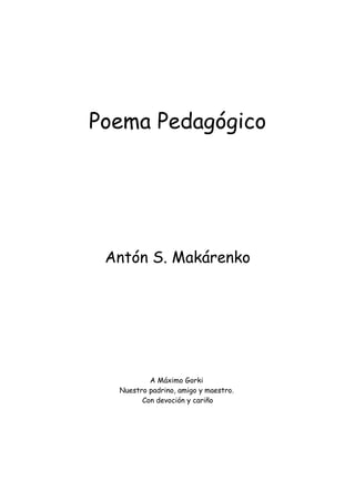 Makarenko anton   poema pedagogico