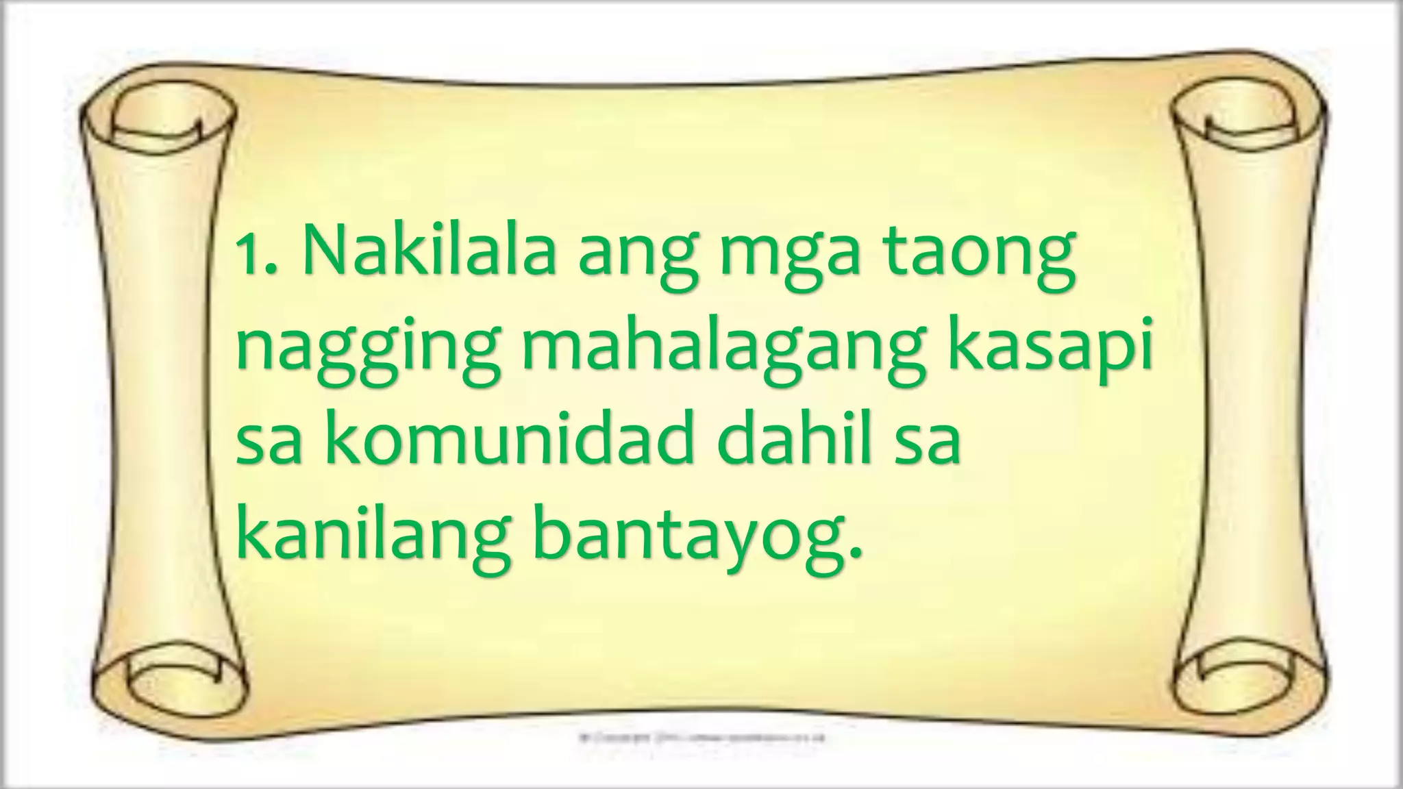 Makasaysayang bagay sa komunidad | PPTX