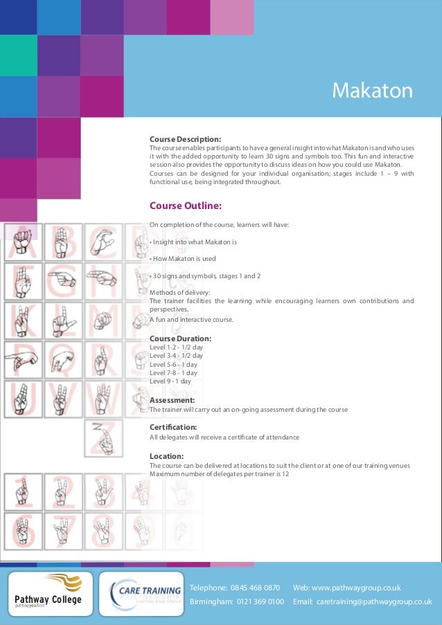 Makaton Training Course/Sign Language Training Courses