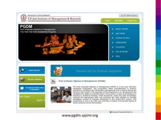 www.pgdm.spjimr.org
 