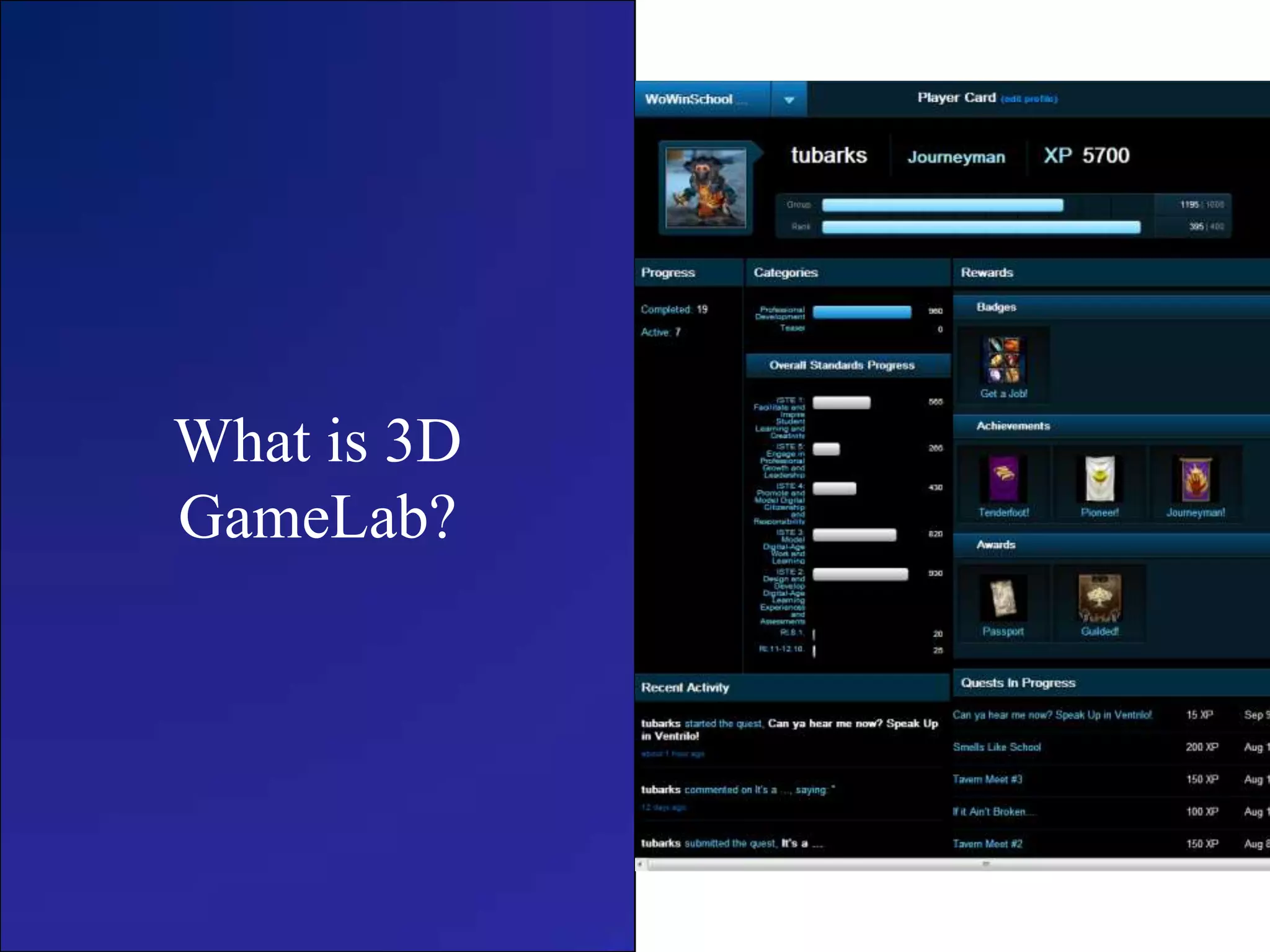What is 3D
GameLab?