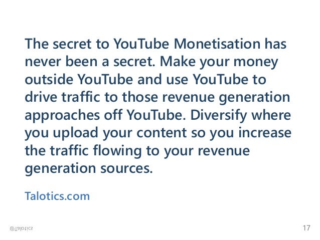 How To Make Money On Youtube Despite The January 2018 Demonetization - 17 the secret to youtube