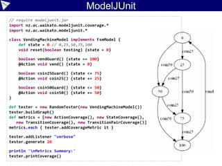 Case Study with GPars
//@Grab('org.codehaus.gpars:gpars:0.12')
import groovyx.gpars.GParsPool
def testCases = [
['Title 1 (GPars)', 'Home', 'Bart', 'Content 1'],
['Title 2 (GPars)', 'Work', 'Homer', 'Content 2'],
['Title 3 (GPars)', 'Travel', 'Marge', 'Content 3'],
['Title 4 (GPars)', 'Food', 'Lisa', 'Content 4']
]
GParsPool.withPool {
testCases.eachParallel{ title, category, author, content ->
postAndCheck title, category, author, content
}
}
def postAndCheck(String title, String category, String author, String content) {
def tester = new BlogTester('http://localhost:8080/postForm')
tester.postAndCheck title, category, author, content
}
 