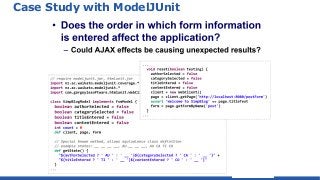Case Study with ModelJUnit
 