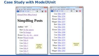 Case Study with ModelJUnit
 