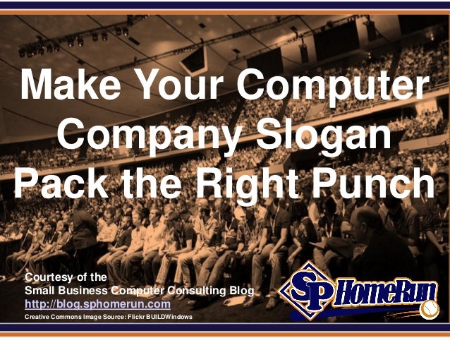 make your computer company slogan pack the right punch slides
