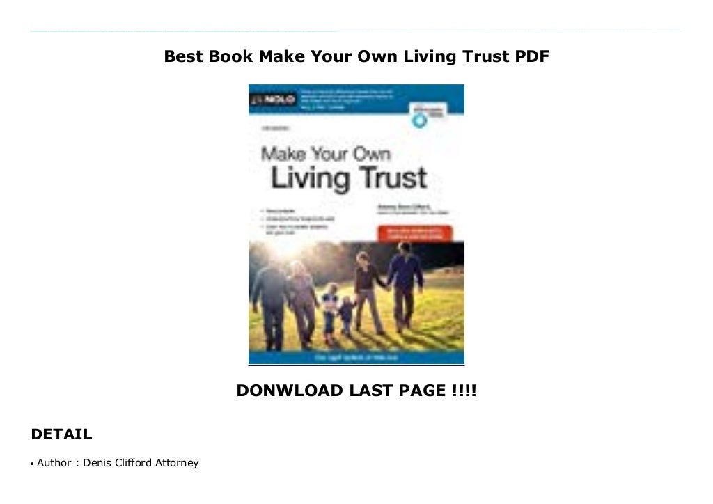Best Book Make Your Own Living Trust PDF