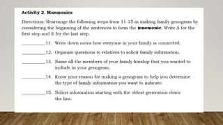 Make a Genogram and Trace Certain Physical,.pptx