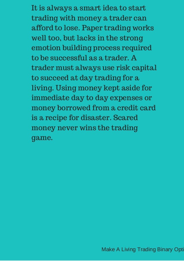 Paper trade binary options