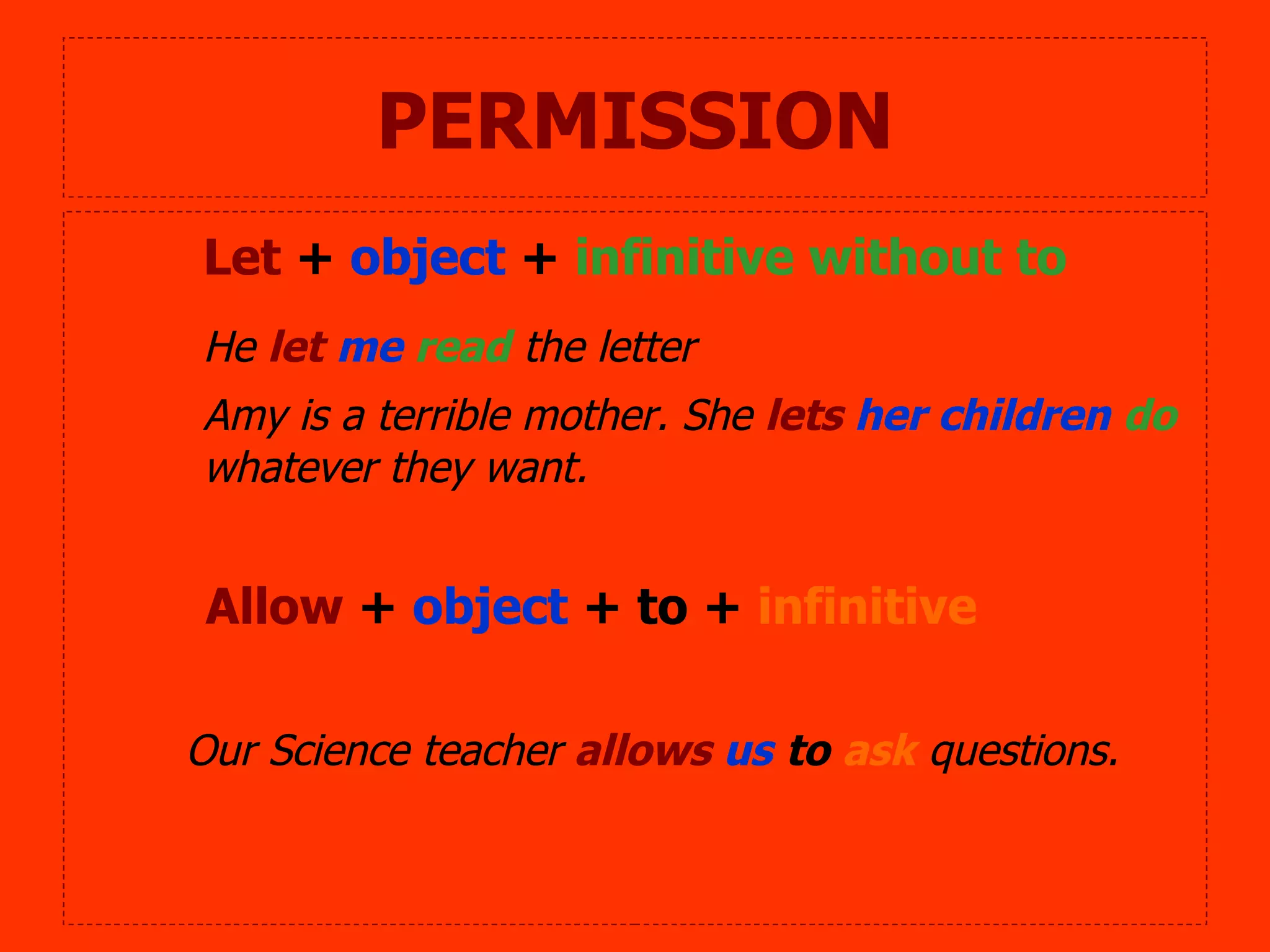 Make, allow & let | PPT
