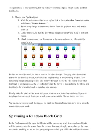 Make a match3 | PDF
