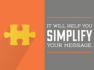 simplify

it will help you

your message.

 