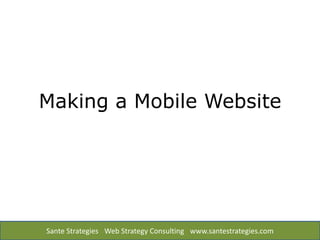 Making a Mobile Website 