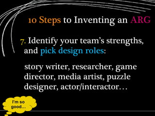 Make An Alternate Reality Game! | PPT