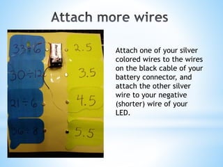 Led Shorter Wire Make an Electric Quiz | PPTX