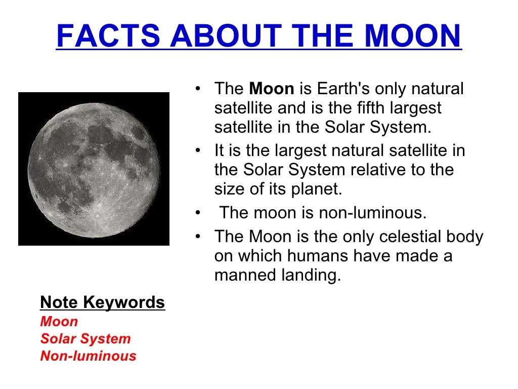 NATURAL SATELLITE (THE MOON)