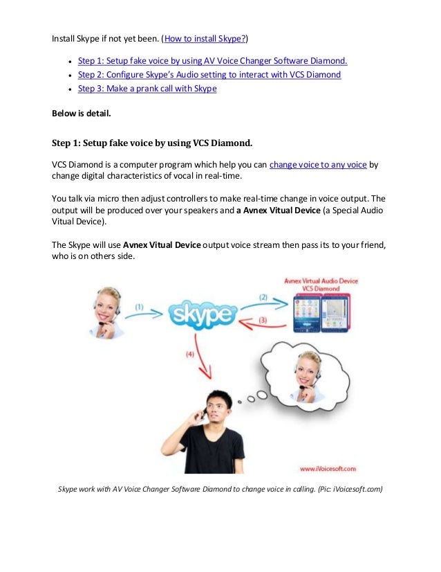 Make A Prank Call With Skype Voice Changer