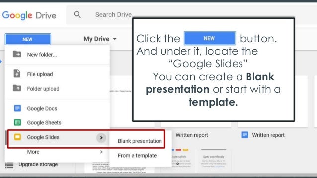 make a presentation using