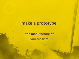 the manufacture of
  [you are here]
 
