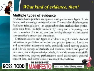 What kind of evidence, then?11