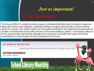 Just as important!Tell ‘em about it!22