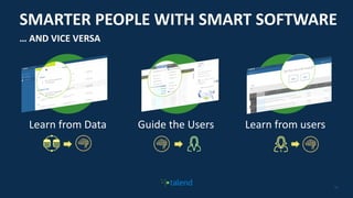 15
SMARTER PEOPLE WITH SMART SOFTWARE
Learn from Data Guide the Users Learn from users
… AND VICE VERSA
 