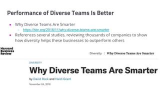 @bkolics
Performance of Diverse Teams Is Better
● Why Diverse Teams Are Smarter
○ https://hbr.org/2016/11/why-diverse-teams-are-smarter
● References several studies, reviewing thousands of companies to show
how diversity helps these businesses to outperform others
 