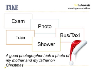 TAKE
                                       Yes! La Academia
                                  www.inglesmadrid.es




   ...