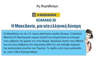 Ας θυμηθούμε:
 