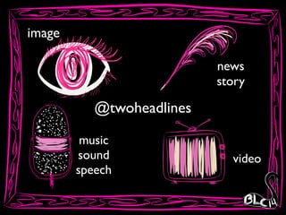 @twoheadlines
image
news	

story
music	

sound	

speech
video
 